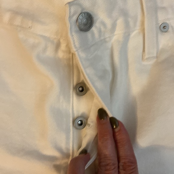 NWOT Madewell Relaxed Denim Shorts in Tile White size 32 - Picture 7 of 11